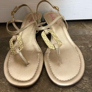 Lilly Pulitzer Good As Gold Wedge